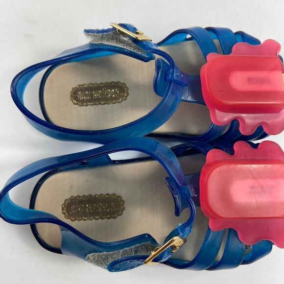 Mini Melissa Blue and Pink Popsicle Sandals - Picture 7 of 12